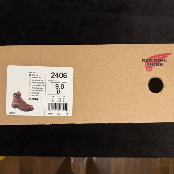 Redwing Work Boots #2406 Size 9.0 D - Picture 6 of 7
